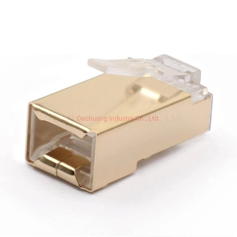 China conector de red CAT6 1 X 1 (Puerto) Conector RJ45 Cable Ethernet modular de la red de crimpado de tapón de cabezal Conector RJ 45