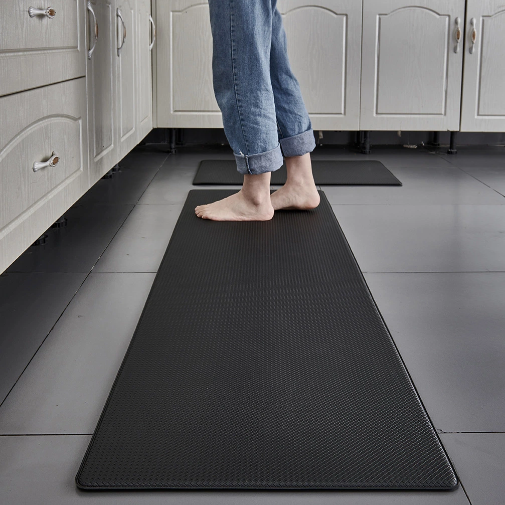 Wowen Design Anti-Slip Waterproof PU alfombrillas de suelo de cuero Mat de cocina