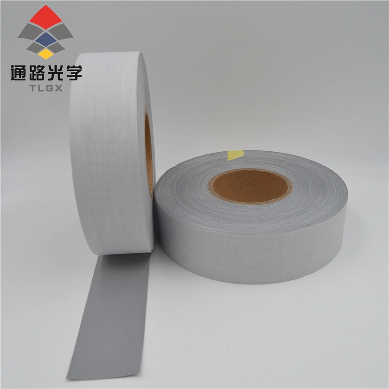 100% Polyester Reflective Textiles, Reflective Fabric Tape for Protective Clothing