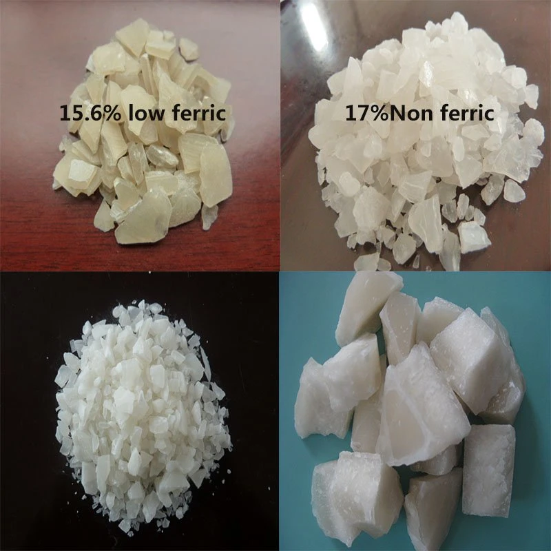 16% Iron-Free Aluminum Sulfate (white crystalline powder) for Spot Sale