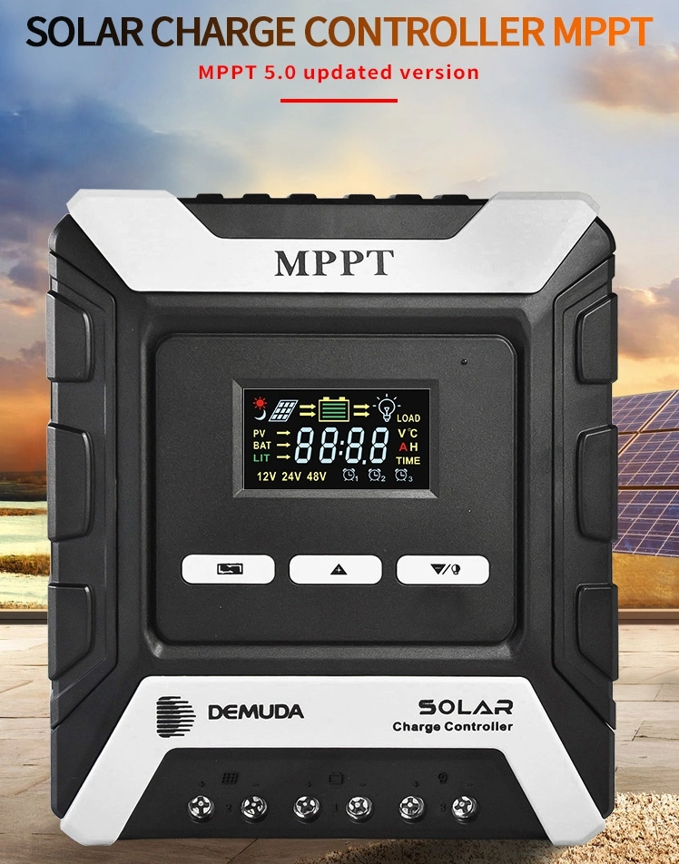 80A 12V/24V/36V/48V MPPT Solar Charge Controller 50A 60A Solar Battery Regulator for Home