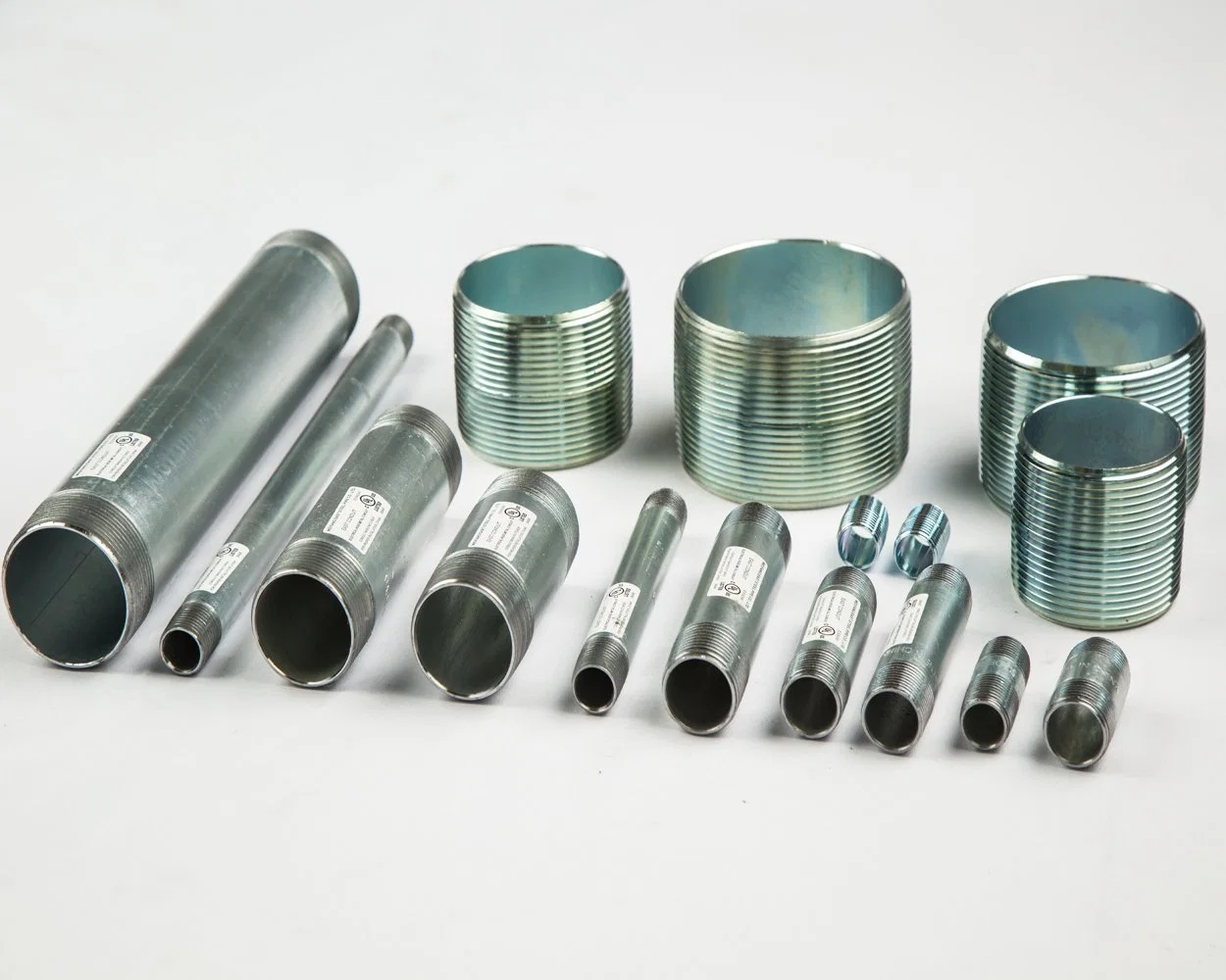 Galvanized Thread Nipples Metal Tube Fittings