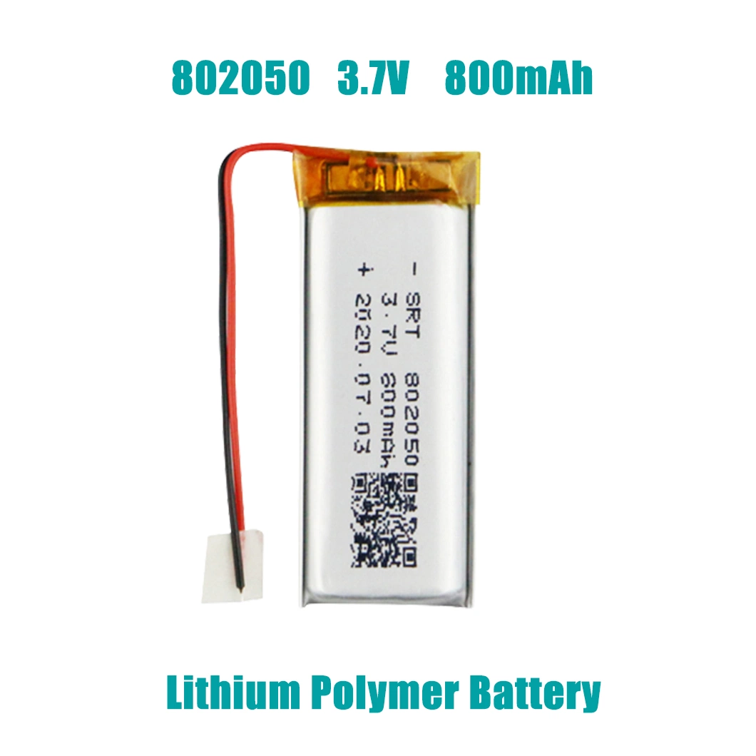 802050 3,7V Lithium-Ionen-Akku mit Schnellladevorrichtung 800mAh Lithium-Polymer-Pack