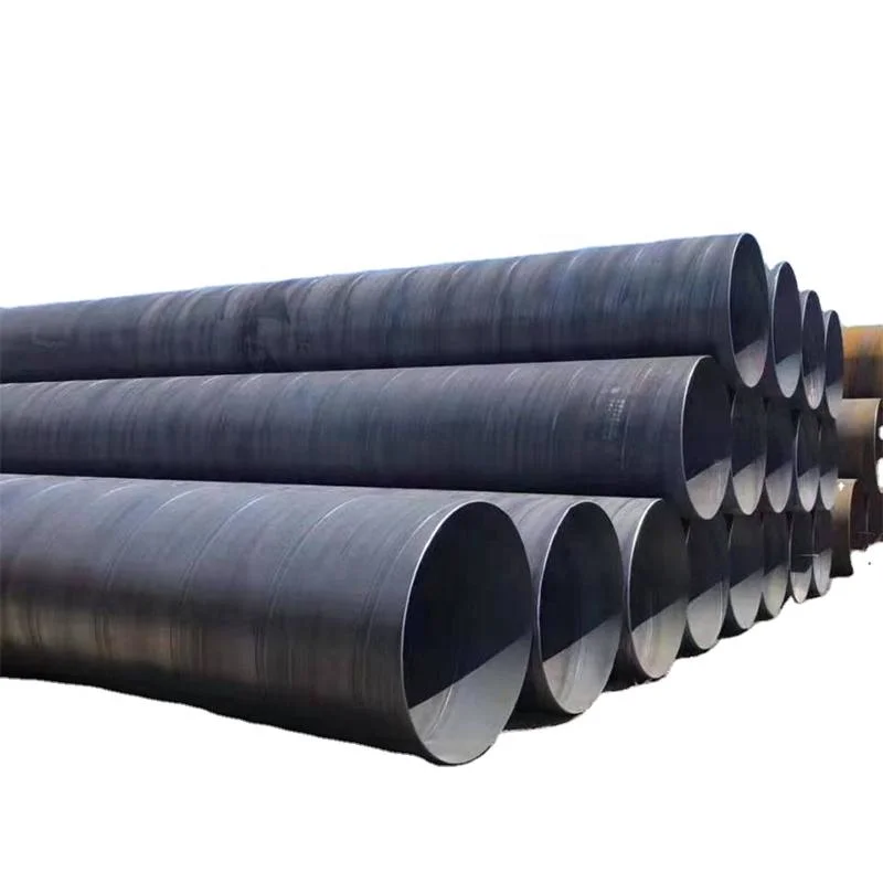 ASTM A106 A36 A53 Spiral Welded Black Mild Carbon Steel Tube Round Square Rectangle SSAW Sawl API 5L CS ERW Welded Steel Pipe