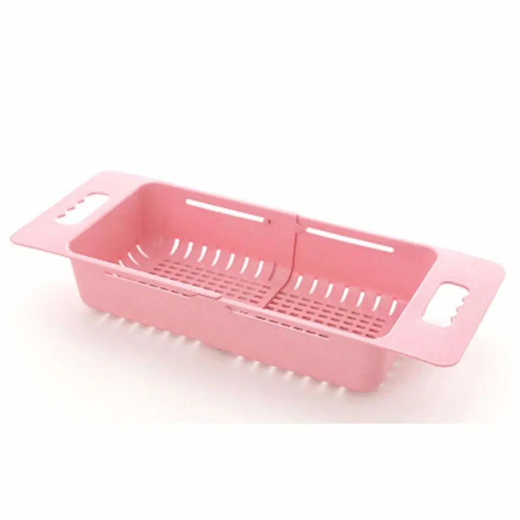 Panier de rangement pliable avec poignée rétractable pour la cuisine Crépine de passoire Bl12183