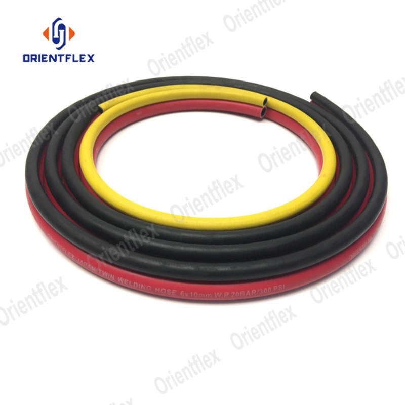 50 FT Oxygen Acetylene Grade T Rubber Twin Welding Hose