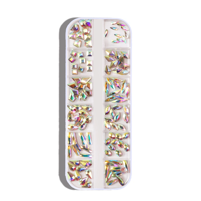 Brucelles diamantées porte-forets pour manucure Nail Art Rhinestone Set