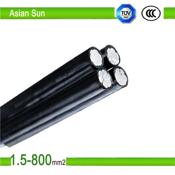 Al/Alumininum Alloy Core Natural Color XLPE Insulated Aerial Overhead ABC Cable