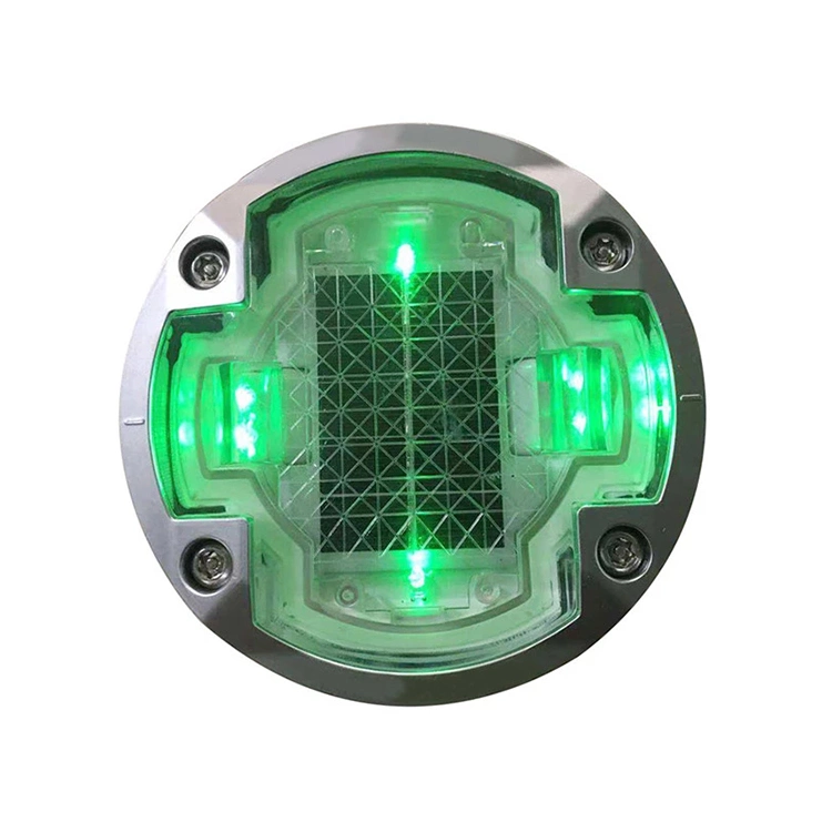 Embedded Type Round Solar LED Lighting Aluminium Road Stud