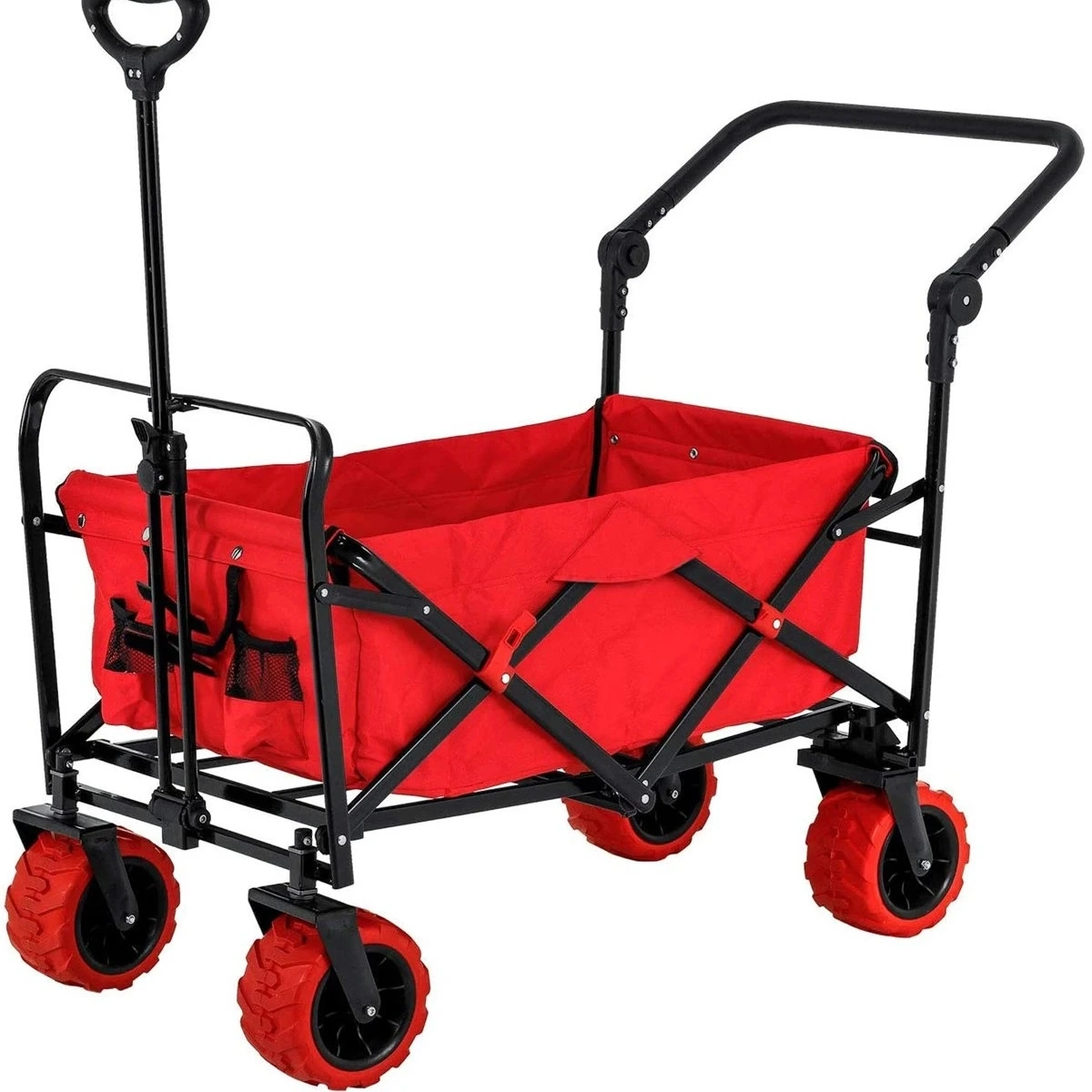 Garden Tools Usage Heavy Duty 4 Wheel All-Terrain Folding Utility Wagon