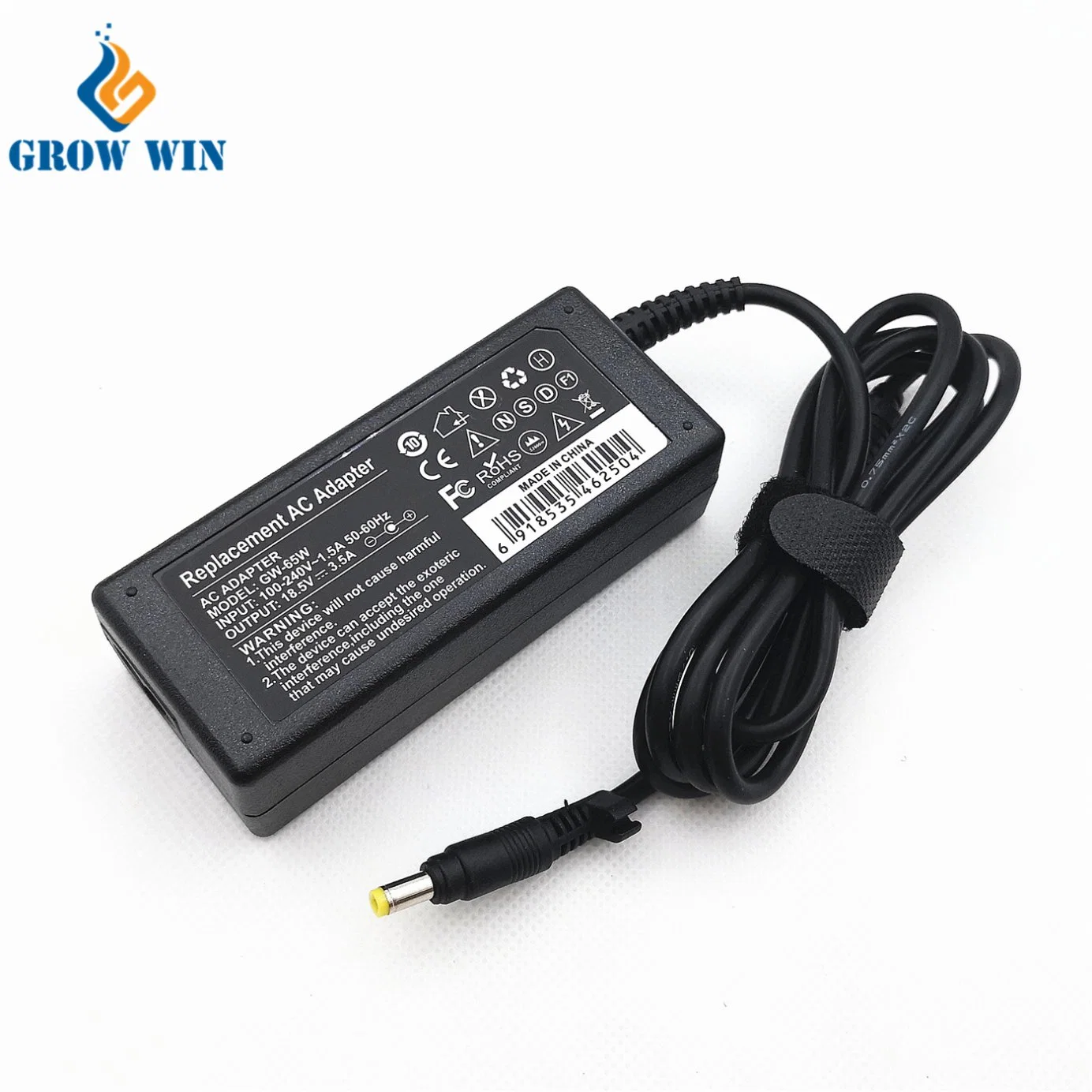 China Manufacturer of Laptop AC Adapter 65W 18.5V 3.5A Power Adapter for HP