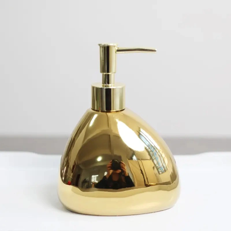 Gold Silver Ceramic Bathroom Set for Home Decoration Supplies