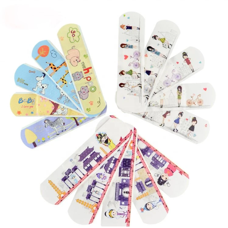 Disposable Waterproof Cartoon Wound Adhesive Plaster/Band Aid/First Aid Bandage