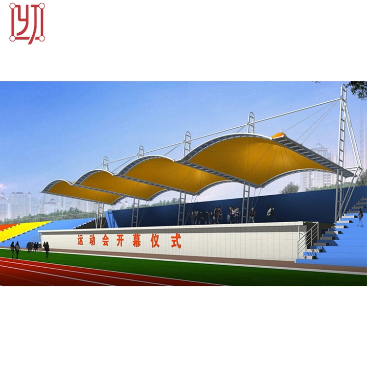 Steel Structure Sport Stand Sun Shade Membrane Structure Tent