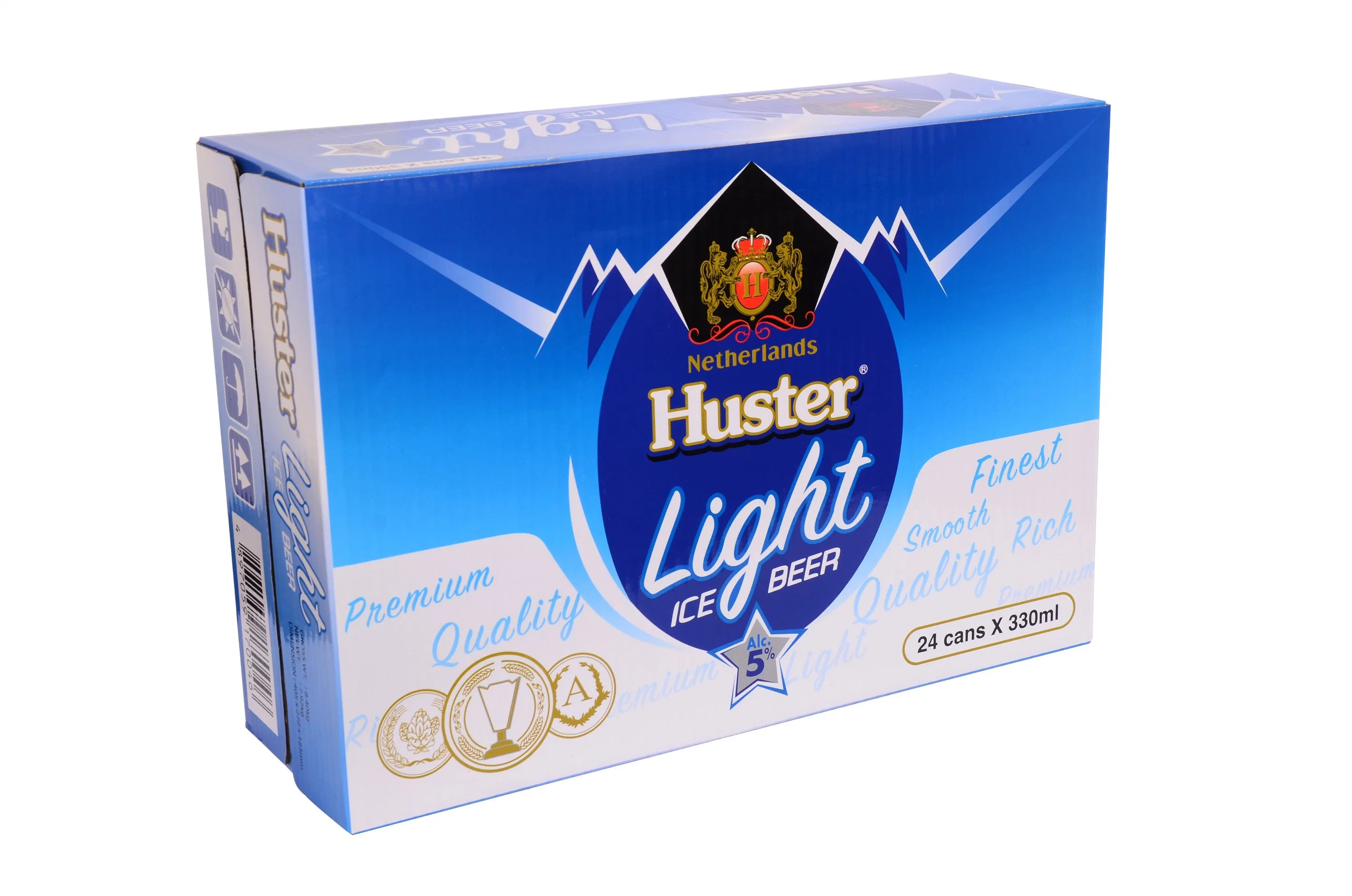 Good Taster OEM Huster 330ml *24cans Abv 5% Lager Beer for Export