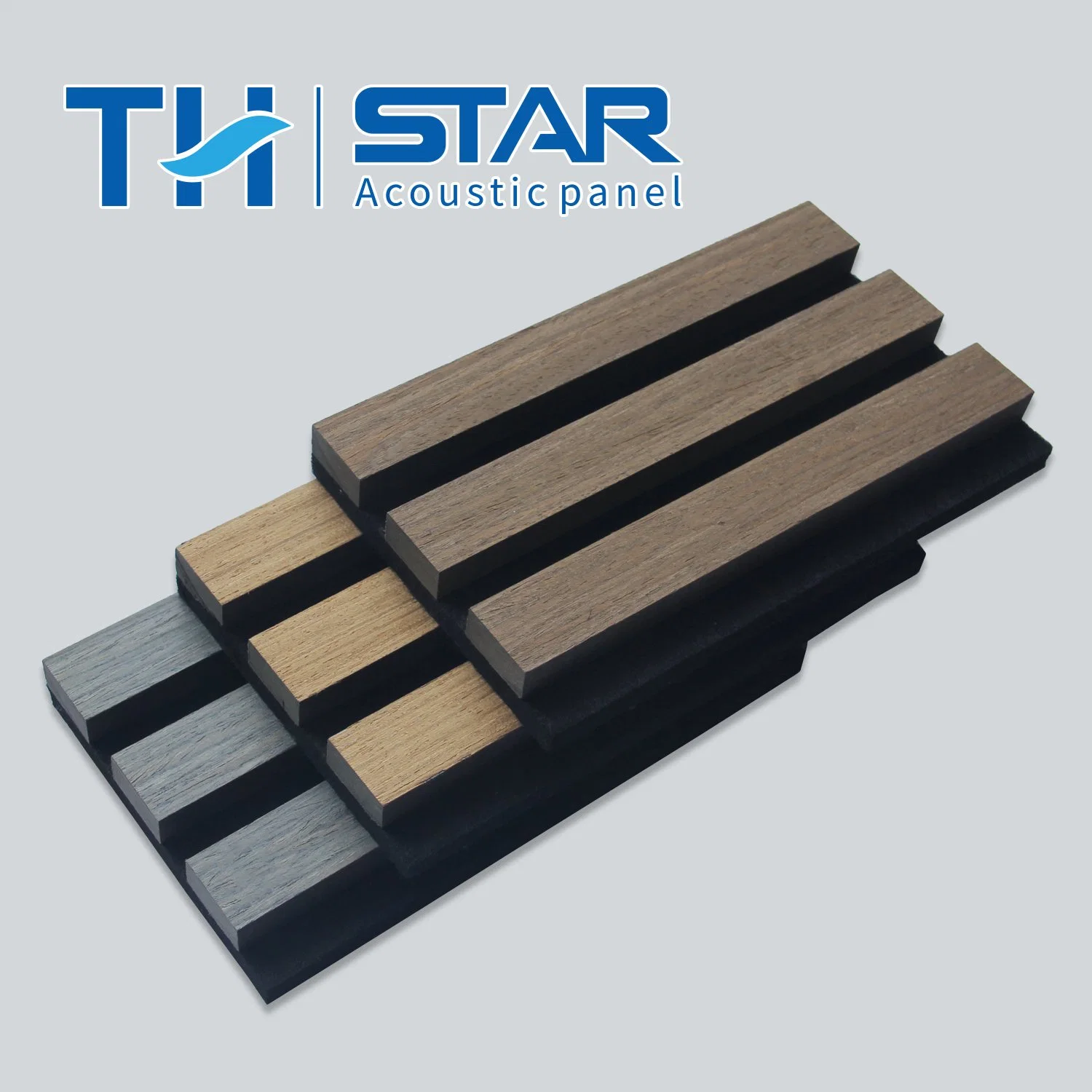 Sound Absorbing Decorative Natural Oak Wood Timber Slat Veneer Wood Slat Pet Backing for Wall and Ceiling