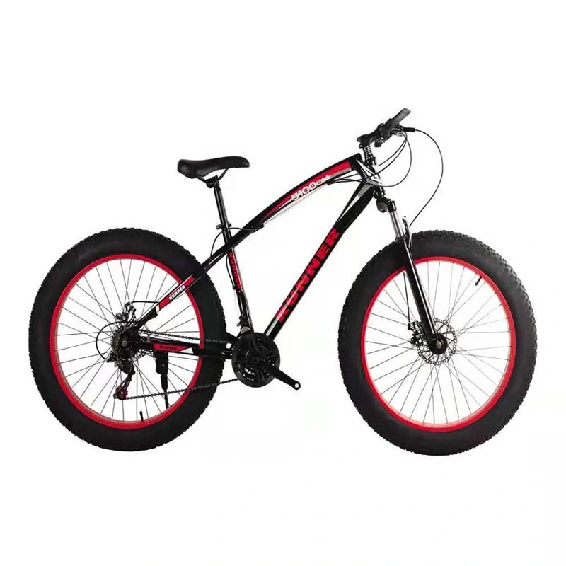 Neue Ankunft OEM Fat Wide Tire 21 Speed Fahrrad männlich Herren 26 Zoll Radfahren Schnee Dirt Racing Radfahren off Road Mountainbike