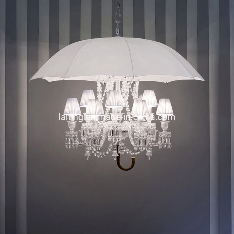 Französische Lampe Innenraum New Design Regenschirm Kristall Kronleuchter Lampe