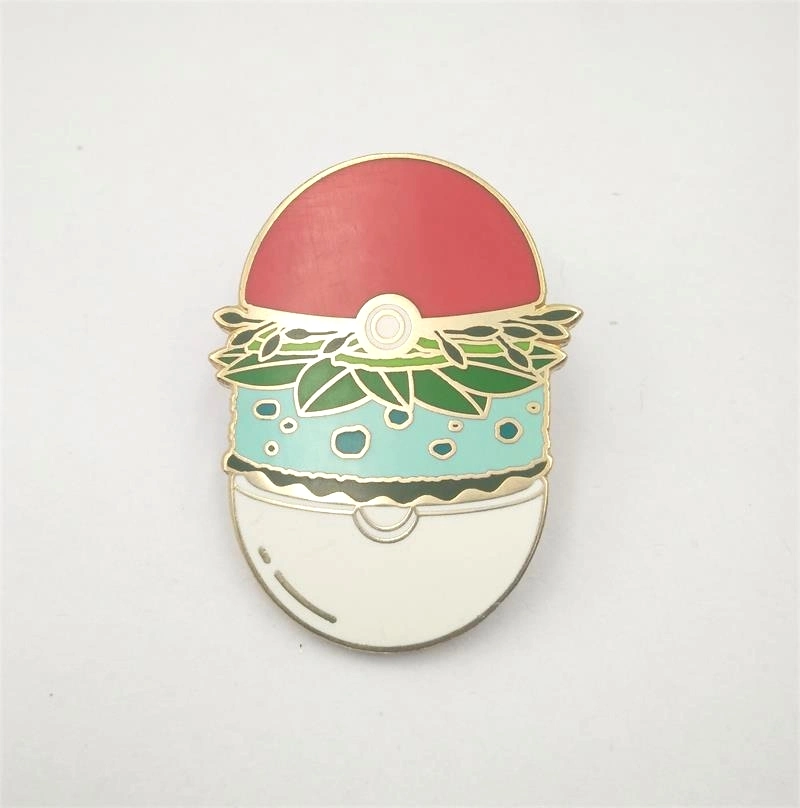 Souvenir Round Metal Custom Logo Soft Enamel Laple Pin Badge