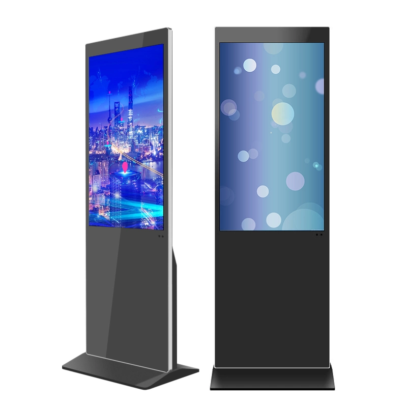 32 43 55 65 Inch épouse 4K Piédestal Fournisseur d'écran tactile LCD libre de signalisation numérique seul kiosque de la publicité de moniteur Player