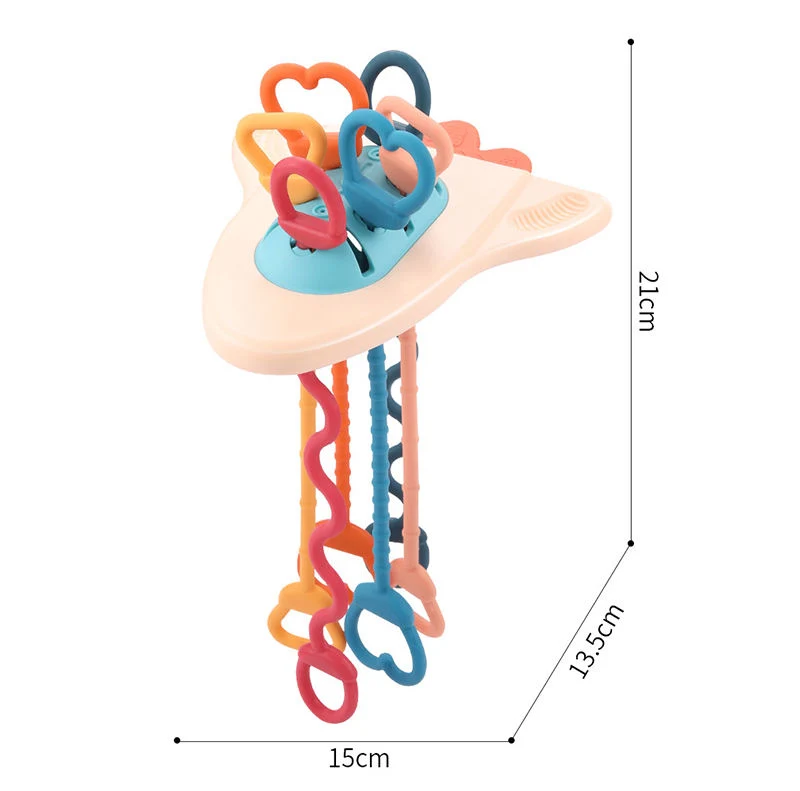 Jstar Custom Pull String Spielzeug Aktivität Juguetes Sensoriales Montessori Sensory Baby Soft Silikon Spielzeug für 6-12 Monate Geburtstagsgeschenke
