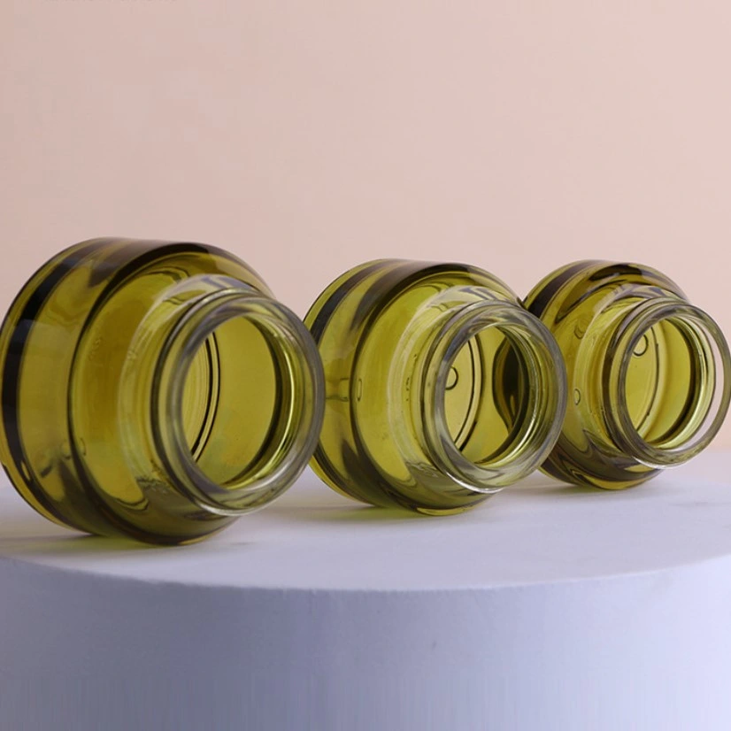 30g Skincare Cosmetic Bottle Set High quality/High cost performance  Container Packaging Glass Cream Jar with OEM Logo