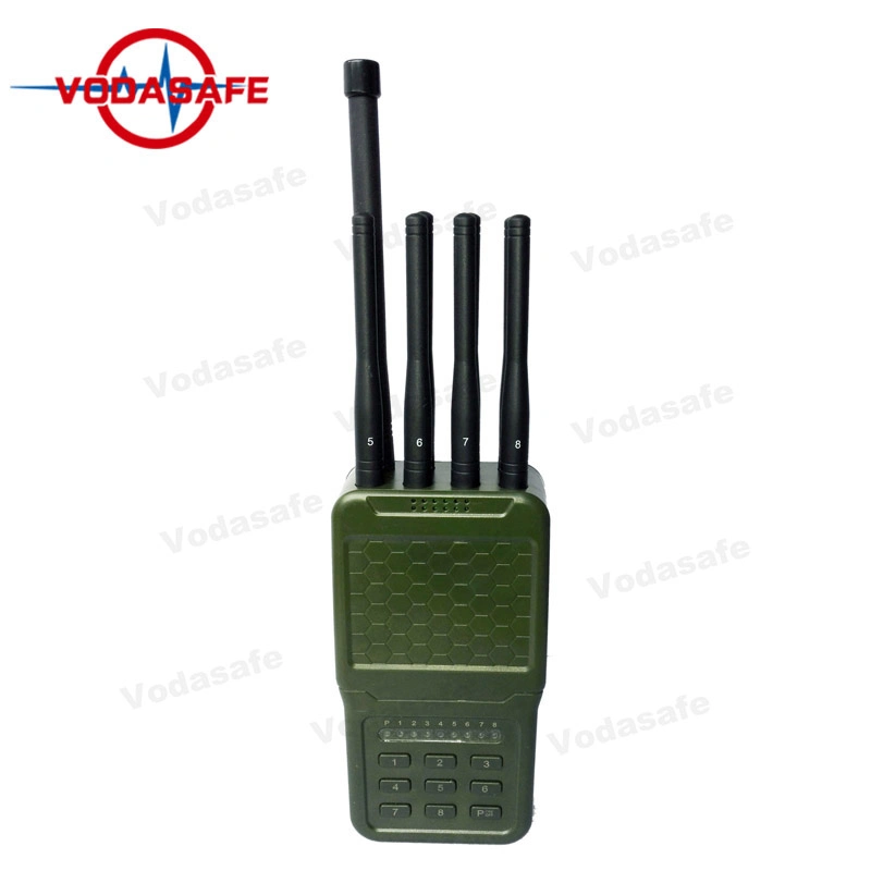 Wi-Fi 5.8GHz 5.2GHz Handheld Mobile Phone Signal Jammer with Arm Bag Handheld Portable Cell Phone Jammer