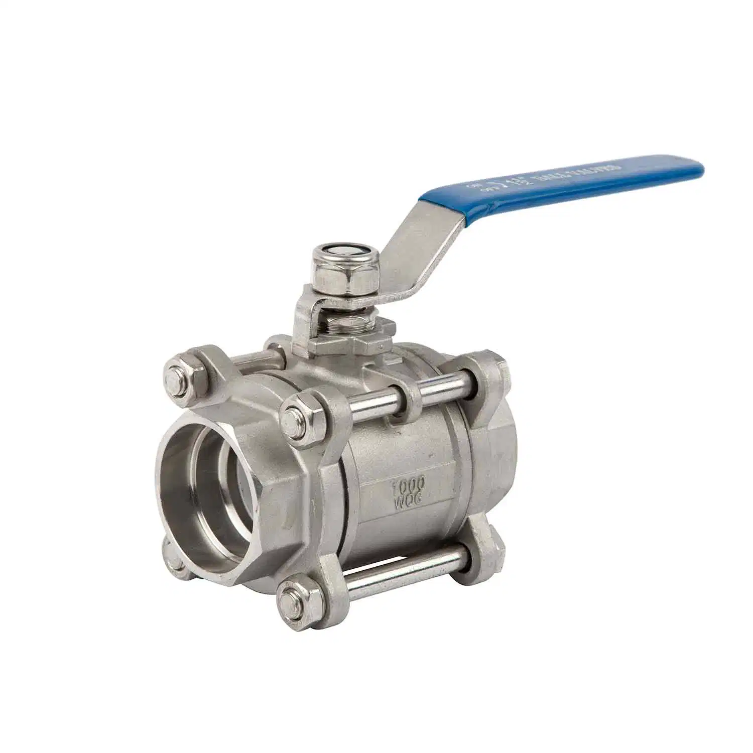 3PC Full Port Threaded Ball Valve 304 Material 3/4