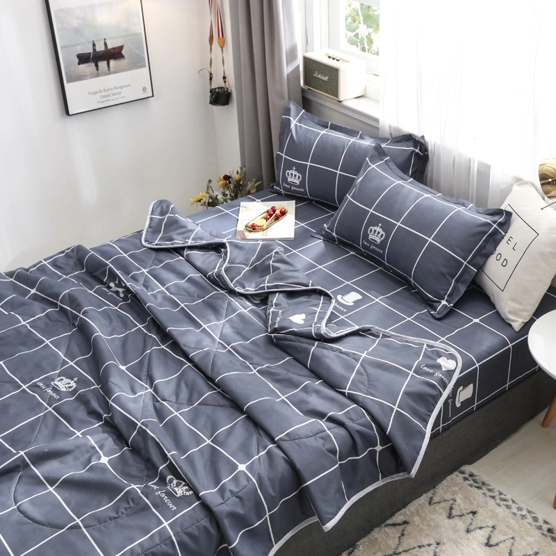 Luxurious Brushed Microfiber Printed Bedding Comforter Set with 2 Pillow Sham and Bedsheet