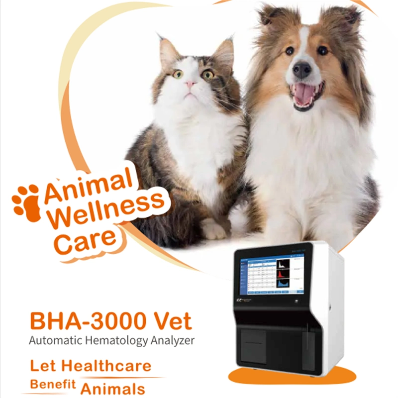 BHA-3000 Vet Getein 3 parte Hematología Analizador equipos para animales