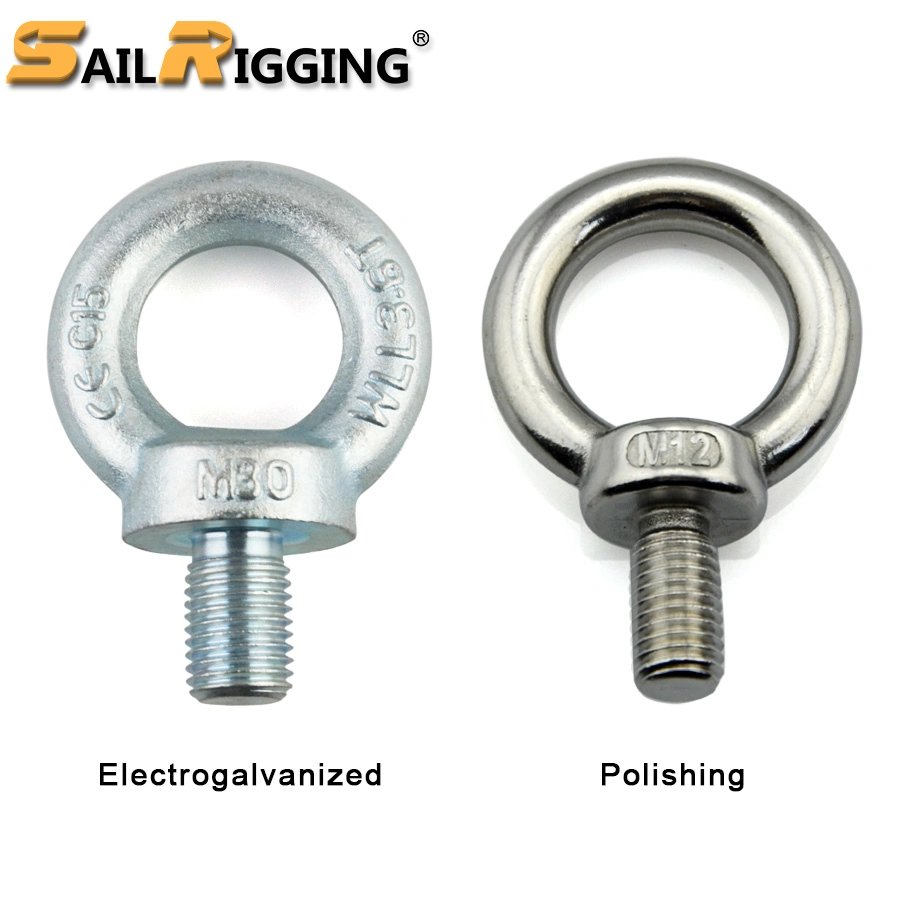 Wholesale/Supplier Hardware Rigging DIN580 Carbon Steel Drop Forged Galvanized Lifting Eye Bolt with Metric Thread