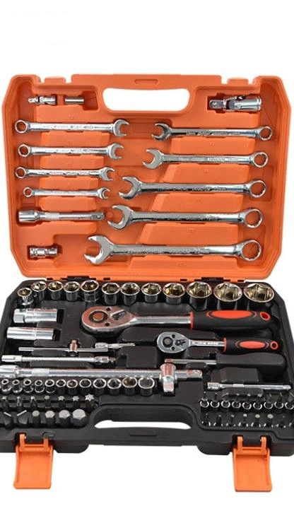 82 PCS Precision Universal Ratchet Wrench Socket Tool Sets