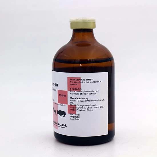 As BPF China fabricante de medicamentos veterinários 10% Iron-Dextrin Plus Injecção (50ml/100ml)