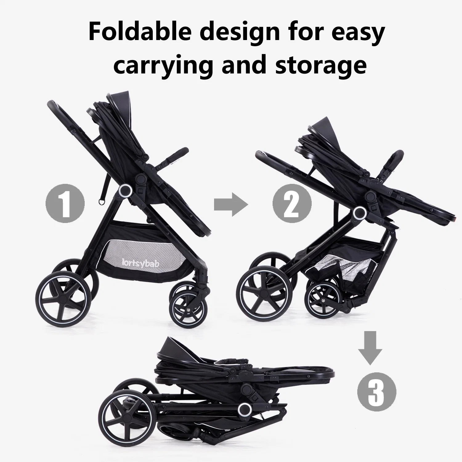 Großhandel/Lieferant intelligente gute Qualität Baby Kinderwagen leicht zu tragen und Faltbarer Kinderwagen