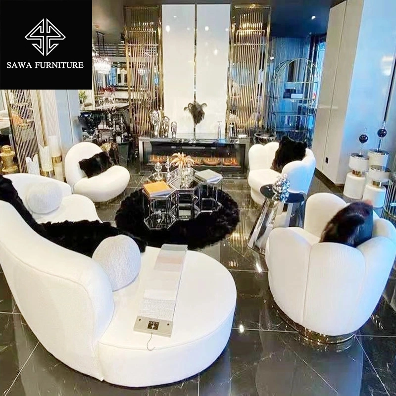 Luxury Italianleather Sofa Set Living Room Furniture Synthetic Leather Sectional Sofa