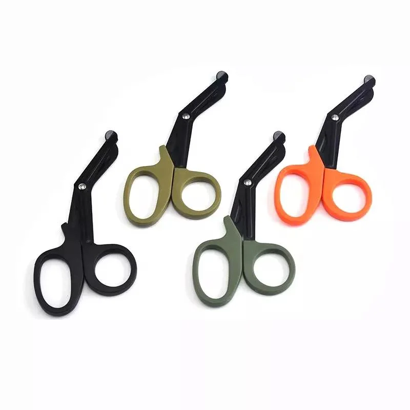 Colored Curved Medical Bandage Scissors for Medical Equipment for Hospitals and Sport