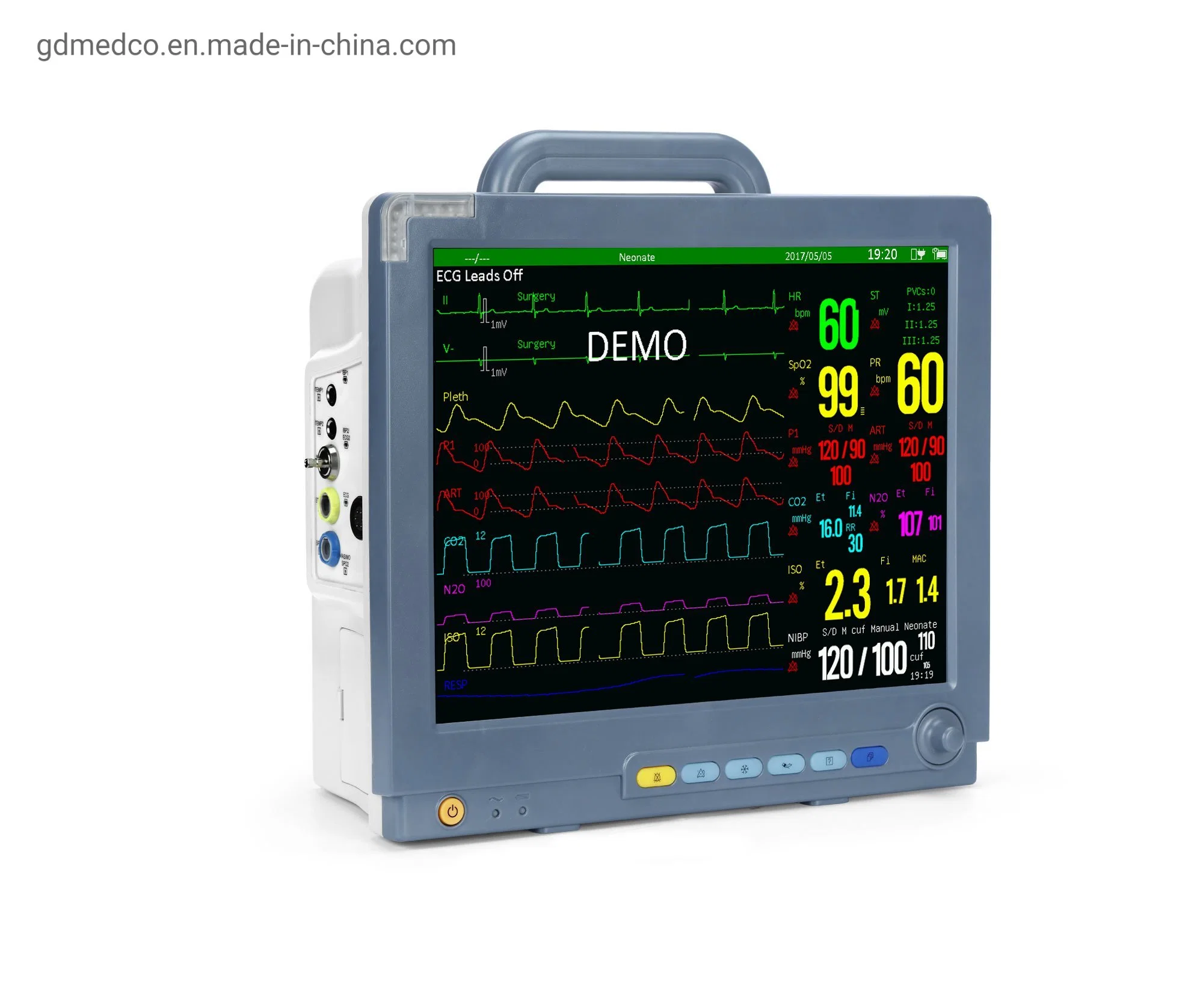 portable 15 Inch ICU Patient Monitor