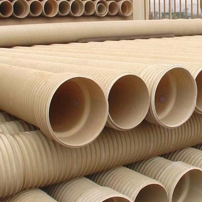 Wholesale/Supplier Yellow Color 24" PVC Double Wall Corrugated Drainage Pipe