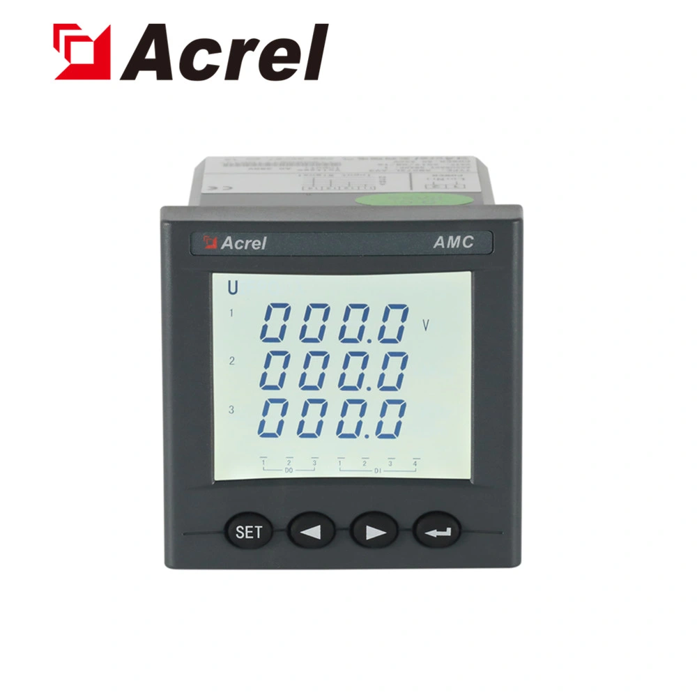 Acrel LCD programable CA trifásicos Voltímetro AMC72L-AV3