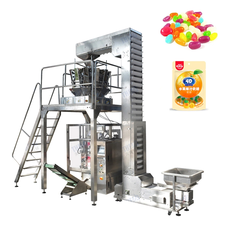 Multi-Function Automatic 10 Heads Weigher Peas Vffs Lentils Beans Packing Machine