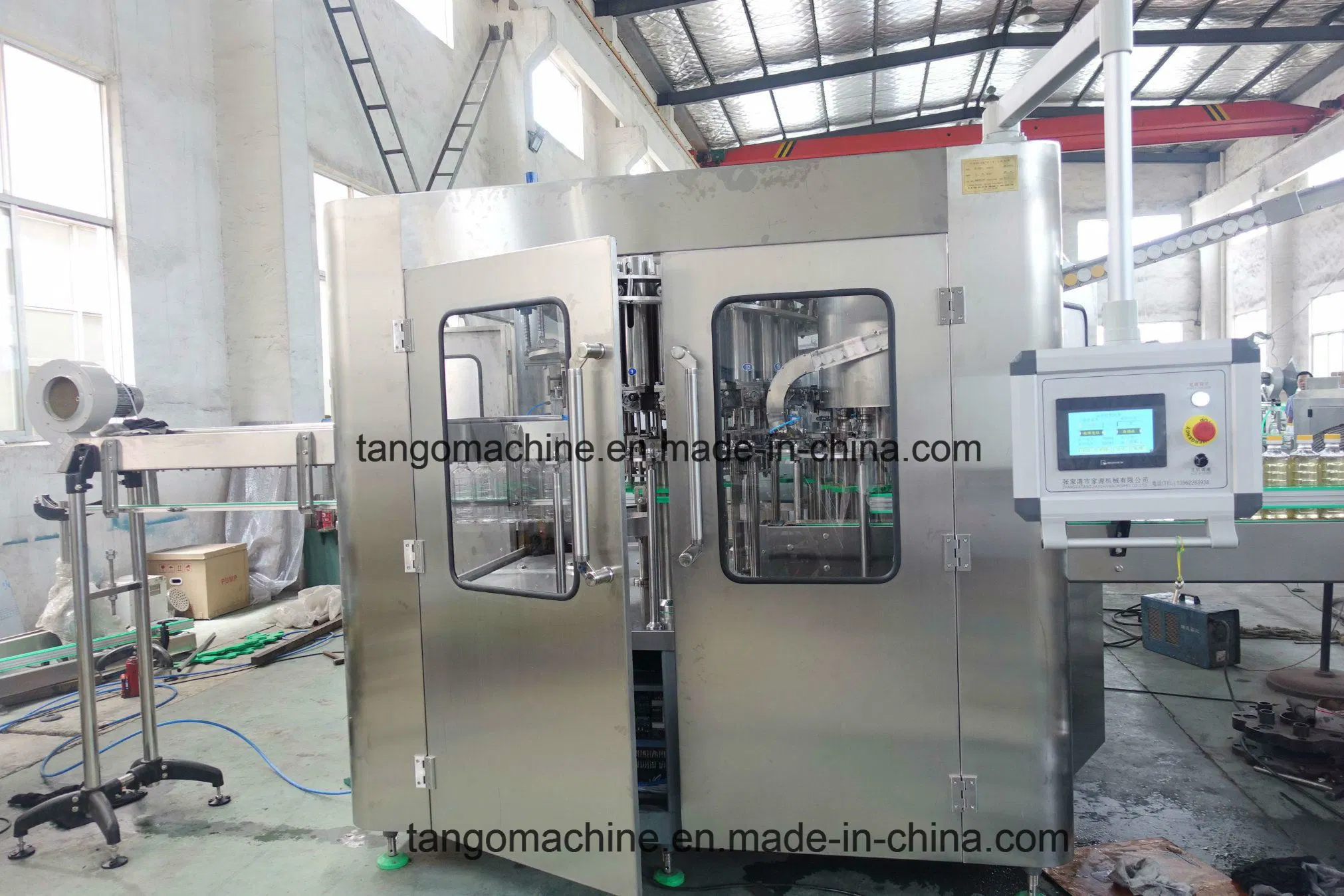 Automatic Pet Square Bottle Edible Olive Oil Filling Packaging Production Line for Piston