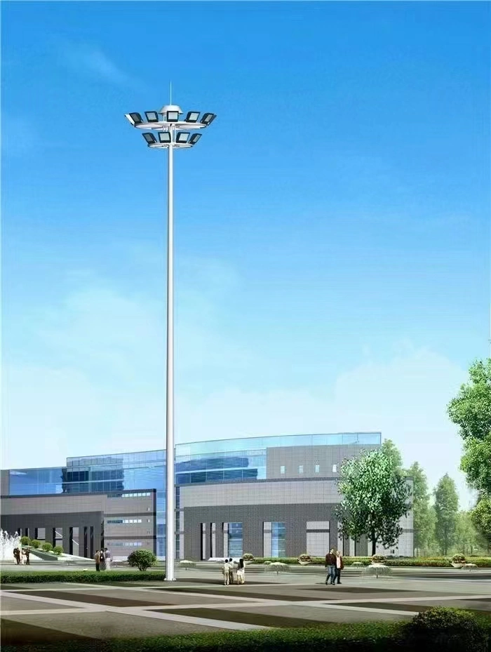 15m 20m 25m 30m 35m 40m High Mast Power with Lantern Carriage and LED Flood Lights
