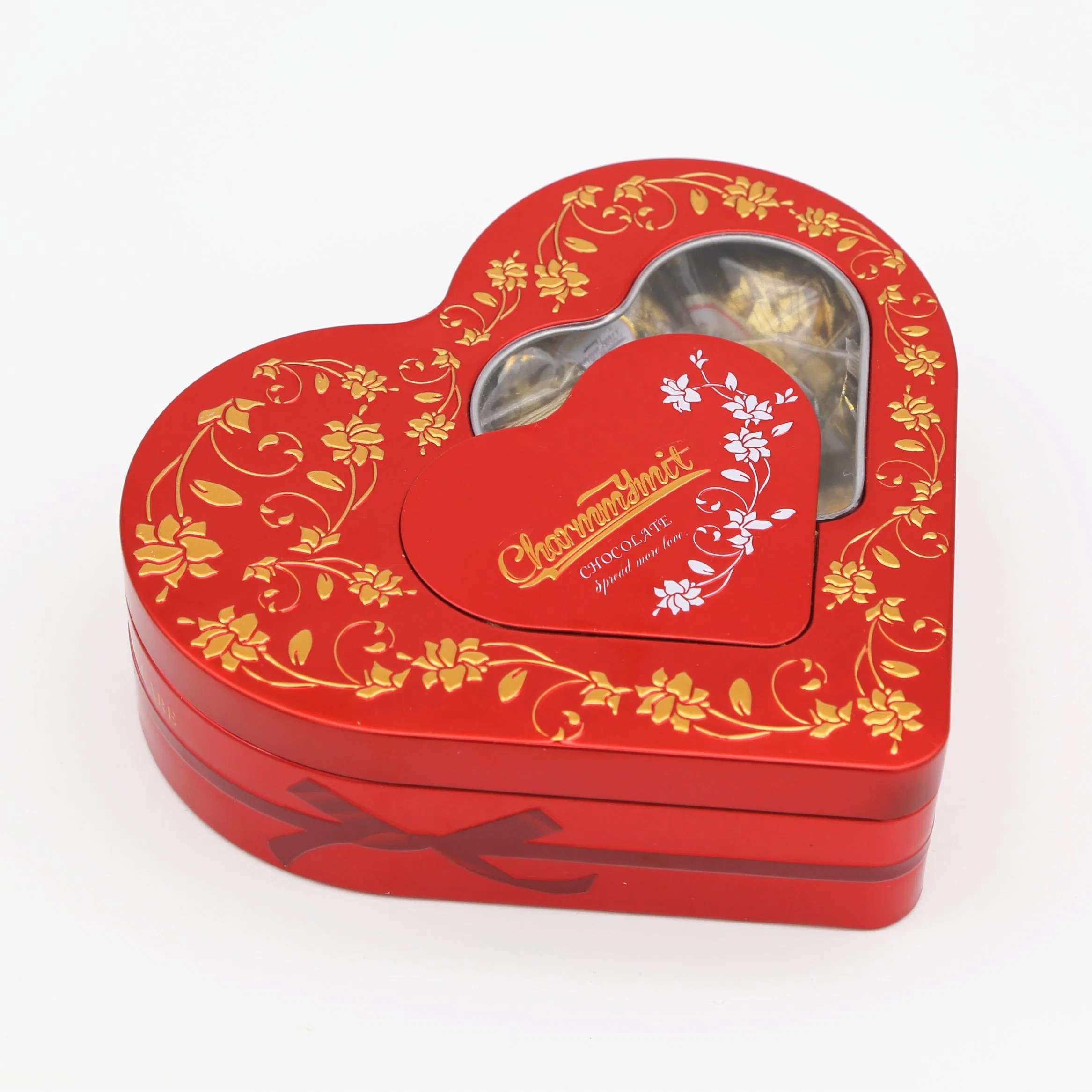 Heart Shaped Tin Box Valentine Sweets Milk Chocolate