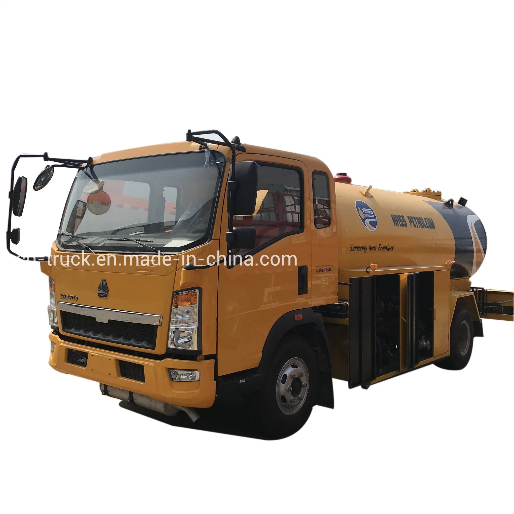 Factory Sales Price Light HOWO 3cbm 4cbm 5cbm LPG Gas Tanker Pump Gas Dispenser Refilling LPG Truck Gas LPG Tank Truck