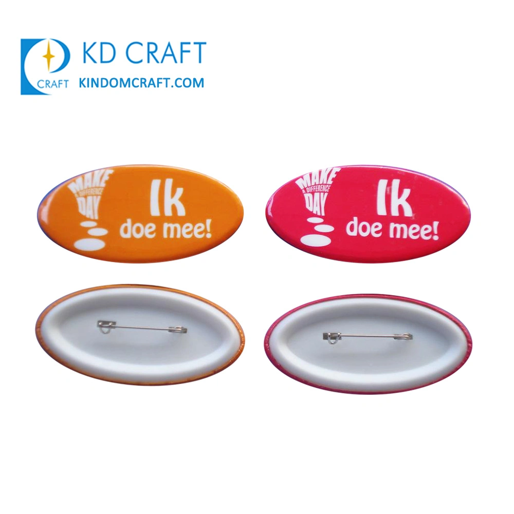 Bio Party Tin Button Badge in Zinc Alloy for Souvenir