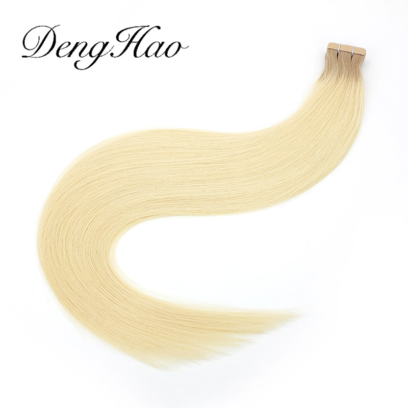 Extensions de cheveux adhésives sans couture en cheveux humains 100% doublement triés en gros en provenance de Chine