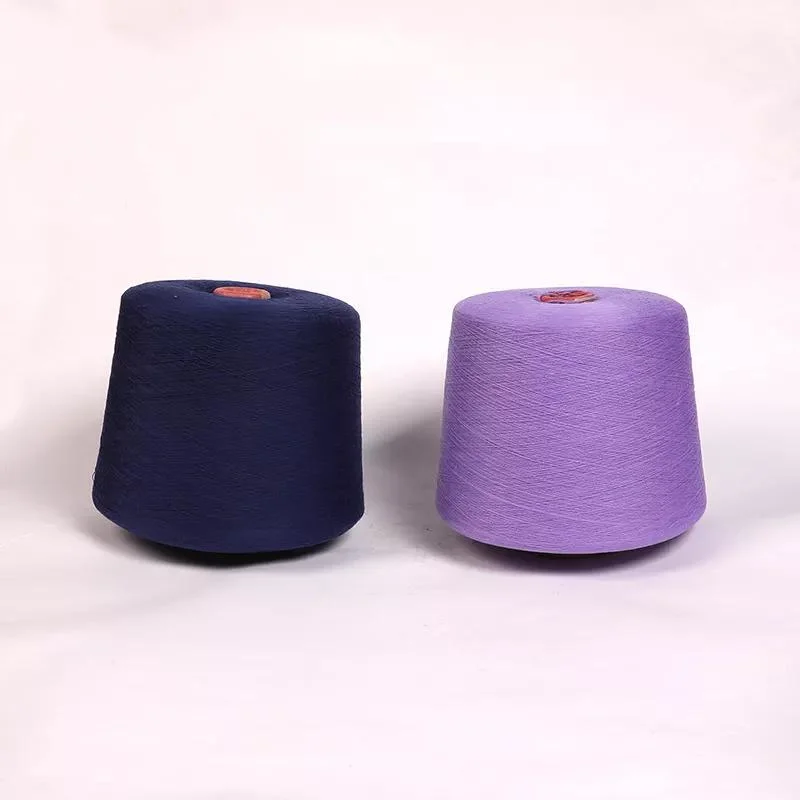 Factory Wholesale/Supplier Dope Dyed Polyester Ring Spun Yarn for Socks Knitting