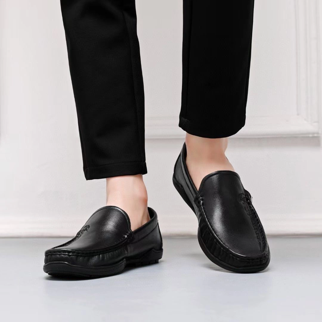 Última moda casual Loafer comodidad calzado de cuero de los negocios de los hombres