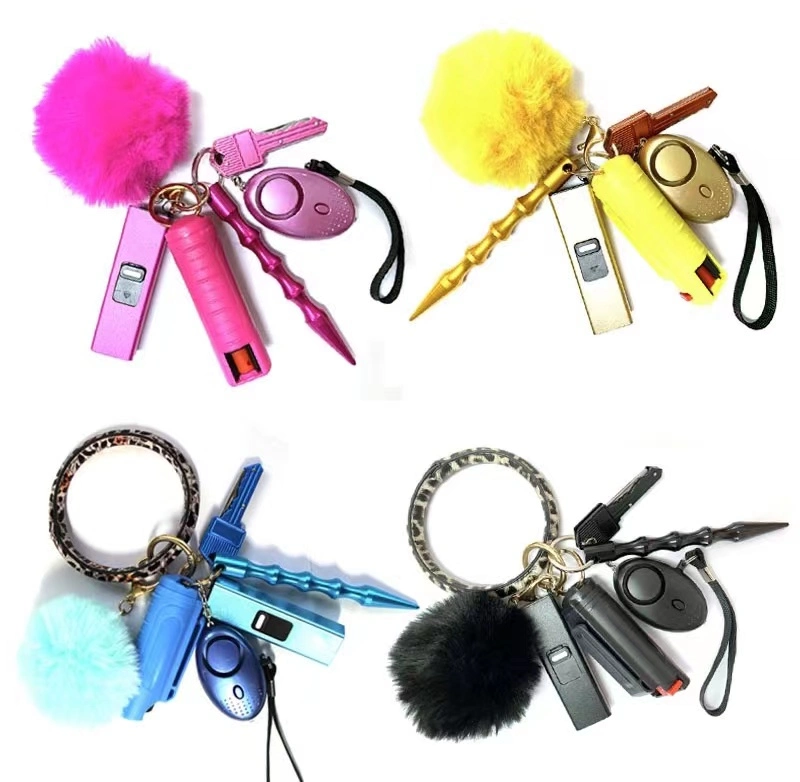 Color Full Keychain Pepper Spray para la autodefensa con gama alta Calidad