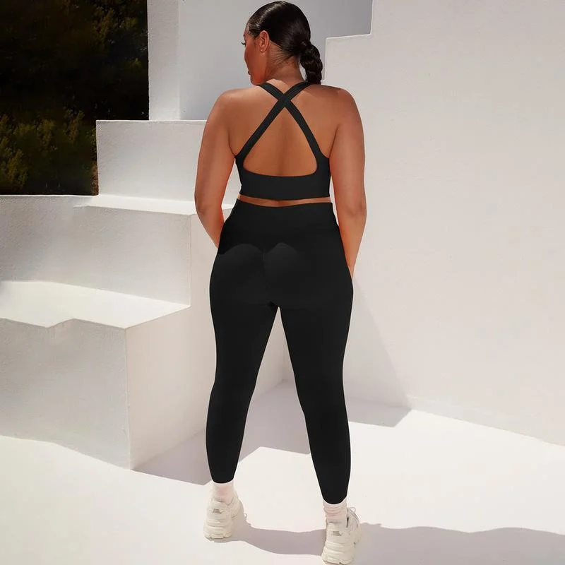 2 PC Seamless Yoga costume veste femmes Soutien-gorge de sport de haut niveau de la taille des leggings Shorts équiper une salle de gym de l'habillement Vêtements d'entraînement de fitness Sportswear